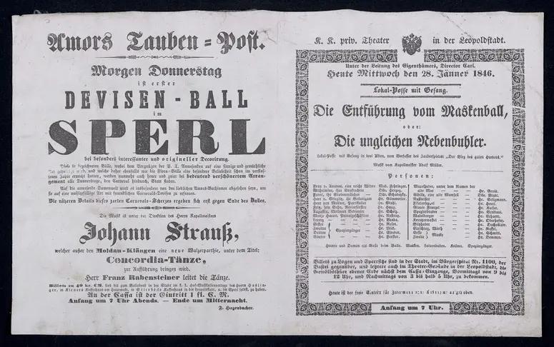 DEVISEN-BALL im SPERL, Die Entführung vom Maskenball. oder: Die ungleichen Nebenbuhler