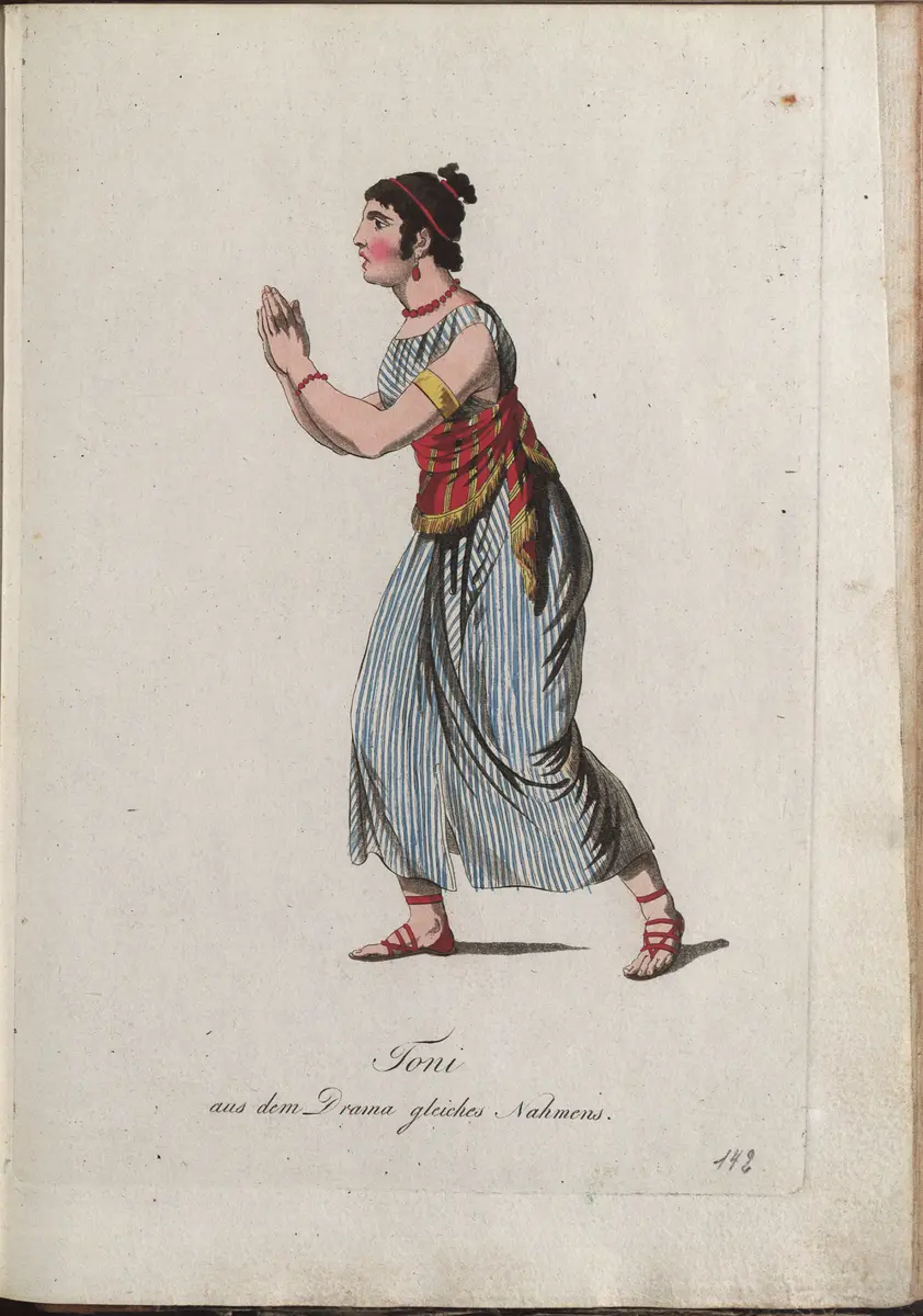 Toni, Titel der Serie: Auswahl schöner Costumes für Theater- und Ball-Anzüge