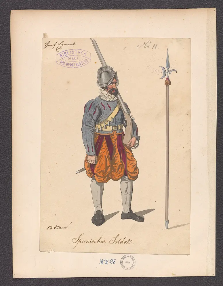 Egmont, Titel der Serie: Figurinen des k.k. Hof-Burgtheaters