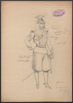 Helene, Titel der Serie: Figurinen des k.k. Hof-Burgtheaters