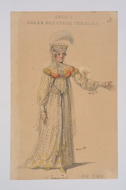 Richard und Zoraide, Originaltitel: Ricciardo e Zoraide, Titel der Serie: Figurinen des k.k. Hofoperntheaters