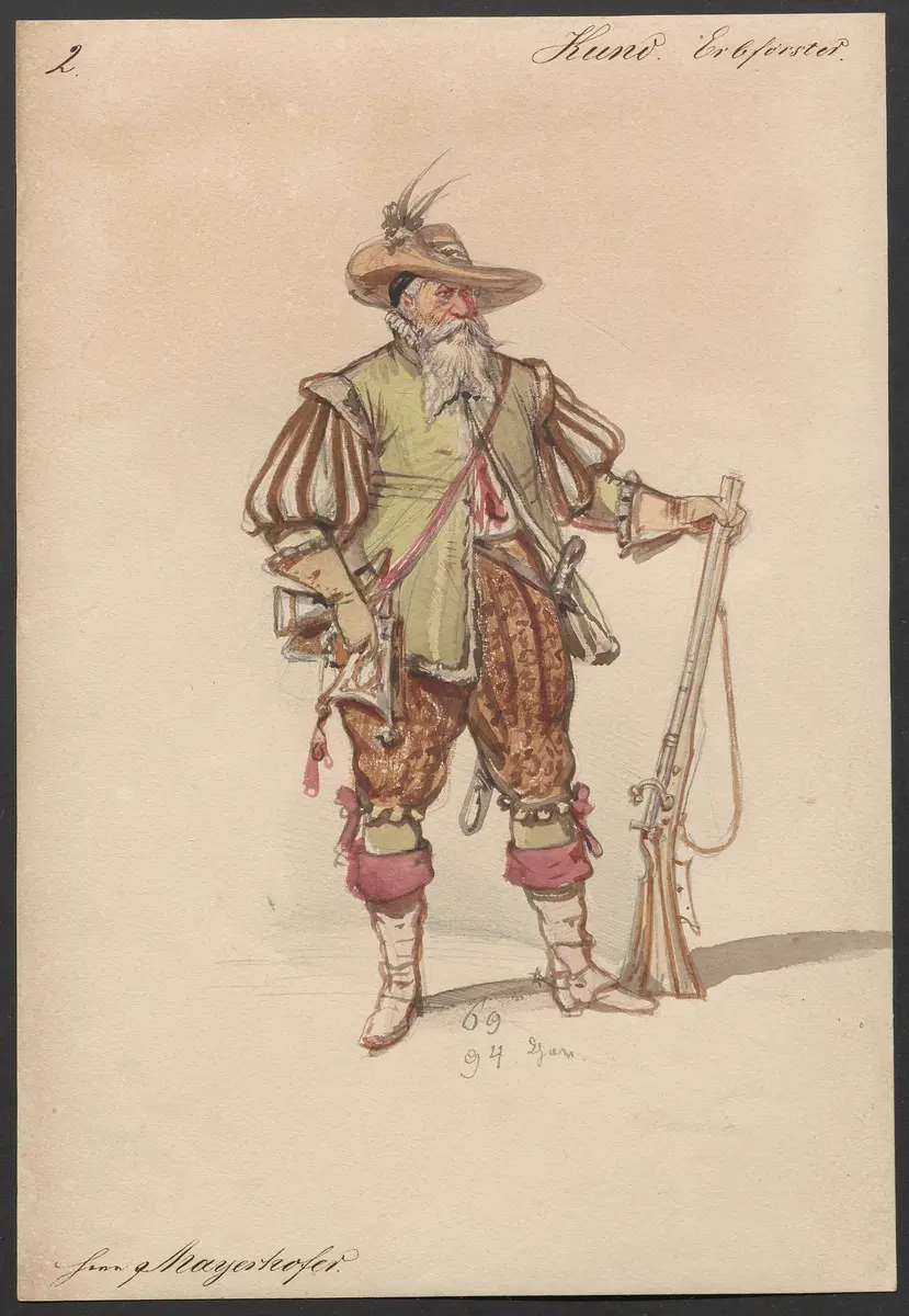 Der Freischütz, Titel der Serie: Figurinen des k.k. Hofoperntheaters