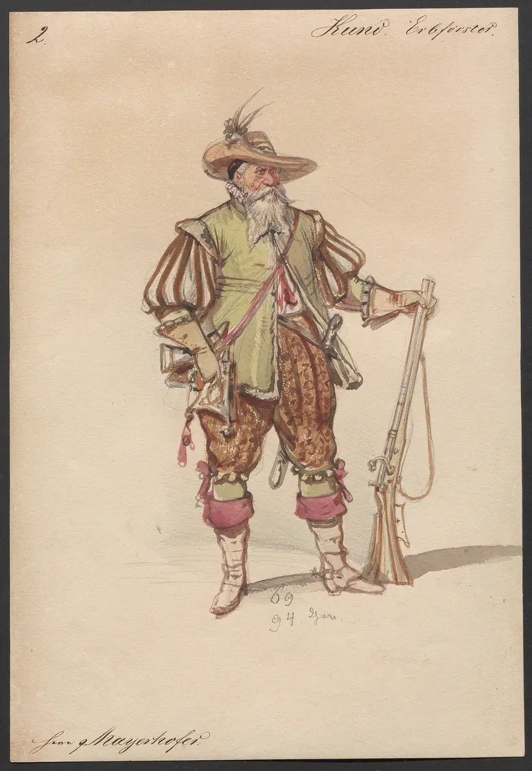 Der Freischütz, Titel der Serie: Figurinen des k.k. Hofoperntheaters