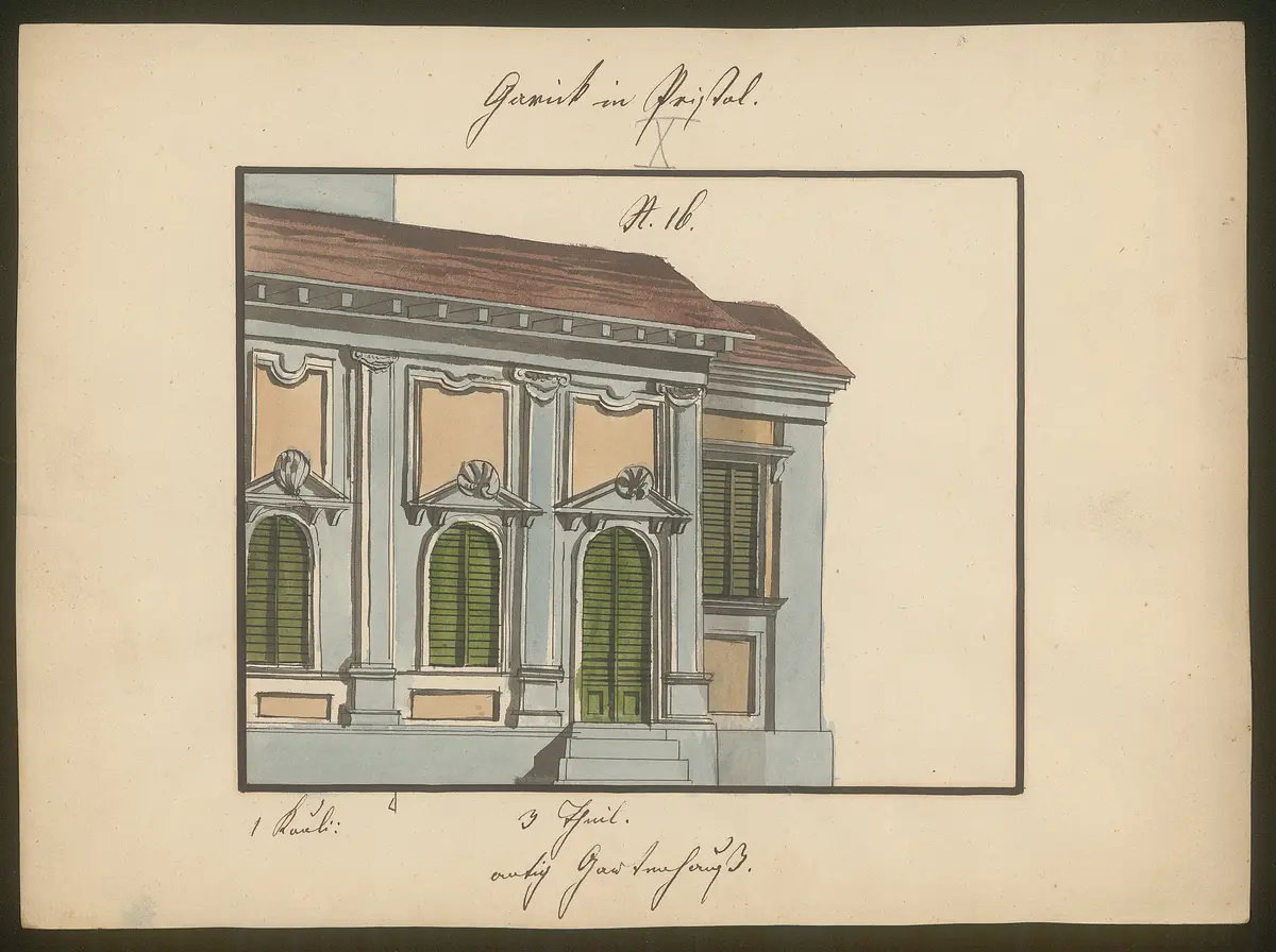 Garrick in Bristol, Titel der Serie: Dekorationsfundus der Hoftheater (Altbestand aus der ersten Hälfte des 19. Jh.)