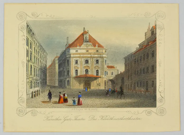 Wien, Kärntnertortheater, Titel in Vorlageform: Kärnther Gate Theatre. Das Kärnthnerthortheater