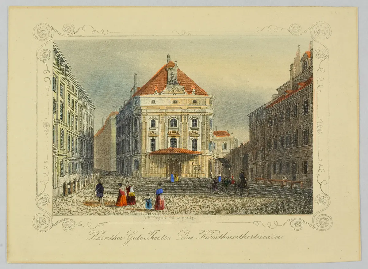 Wien, Kärntnertortheater, Titel in Vorlageform: Kärnther Gate Theatre. Das Kärnthnerthortheater