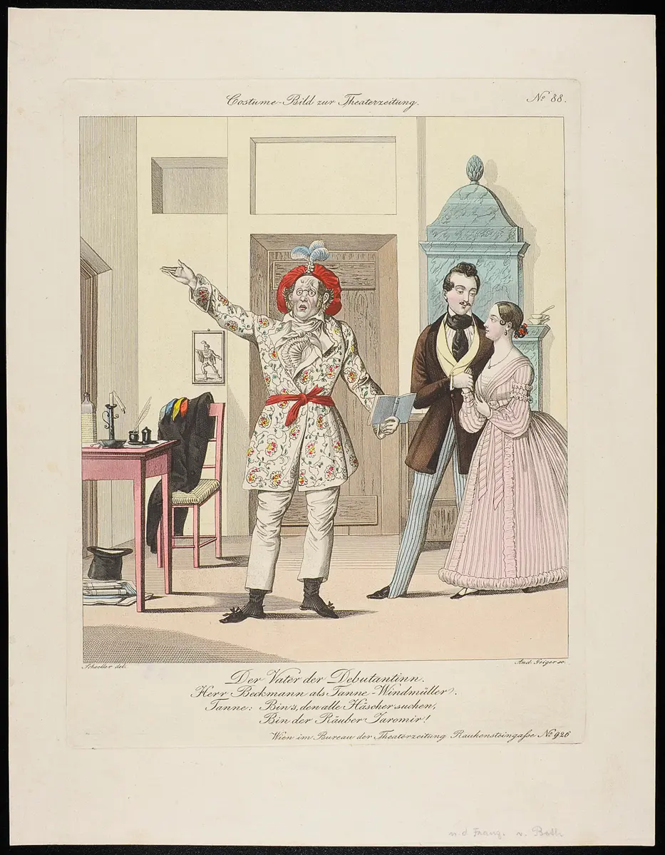 Der Vater der Debütantin, Titel der Serie: Costume-Bild, Name der Zeitschrift: Wiener Theaterzeitung