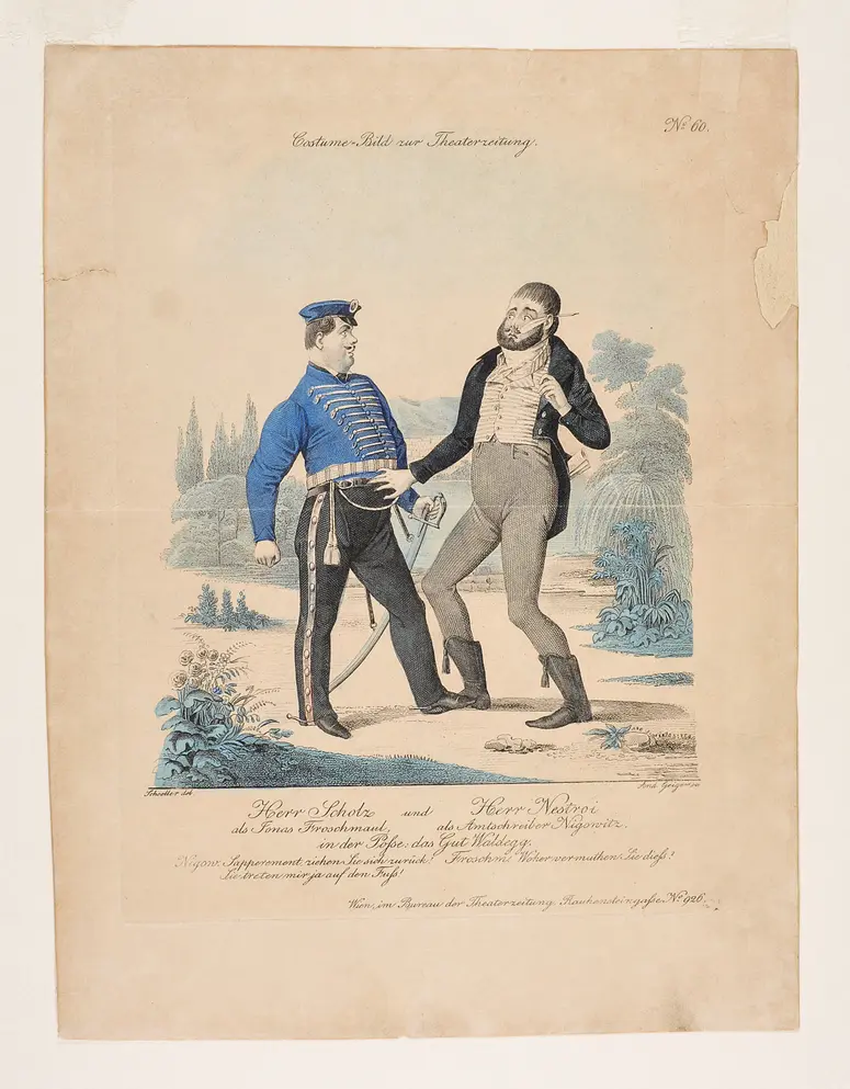 Das Gut Waldegg, Titel der Serie: Costume-Bild, Name der Zeitschrift: Wiener Theaterzeitung