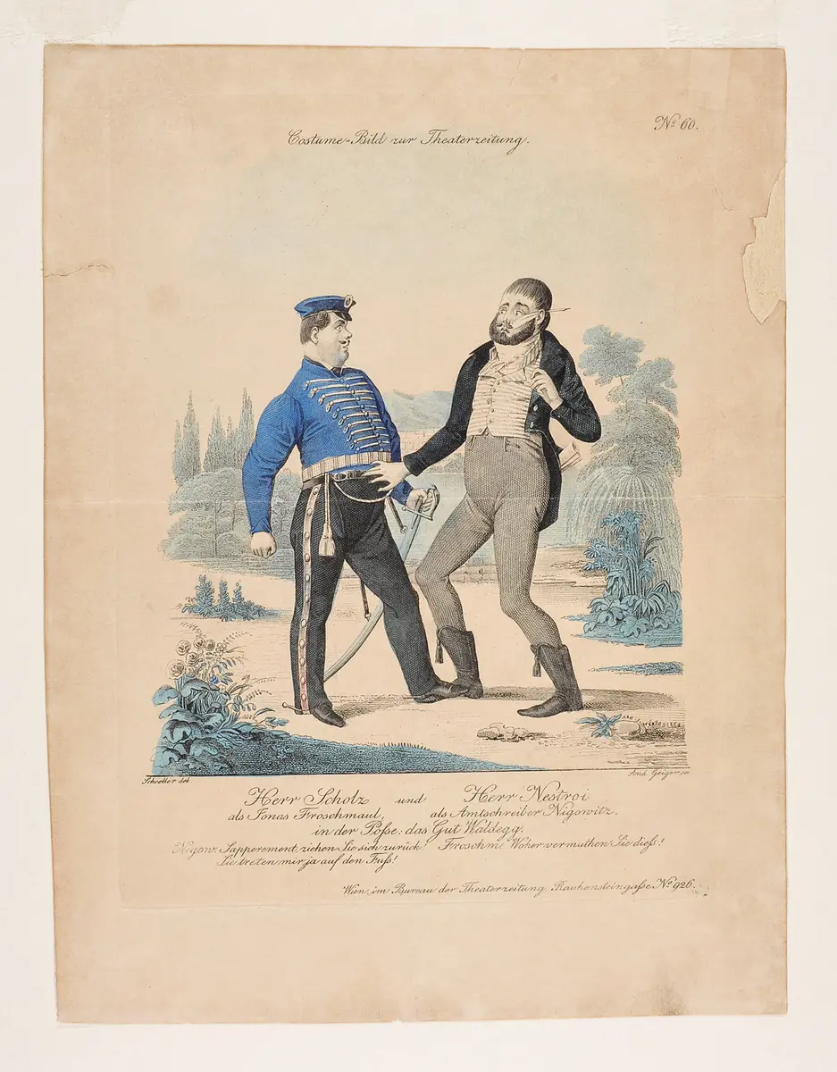 Das Gut Waldegg, Titel der Serie: Costume-Bild, Name der Zeitschrift: Wiener Theaterzeitung