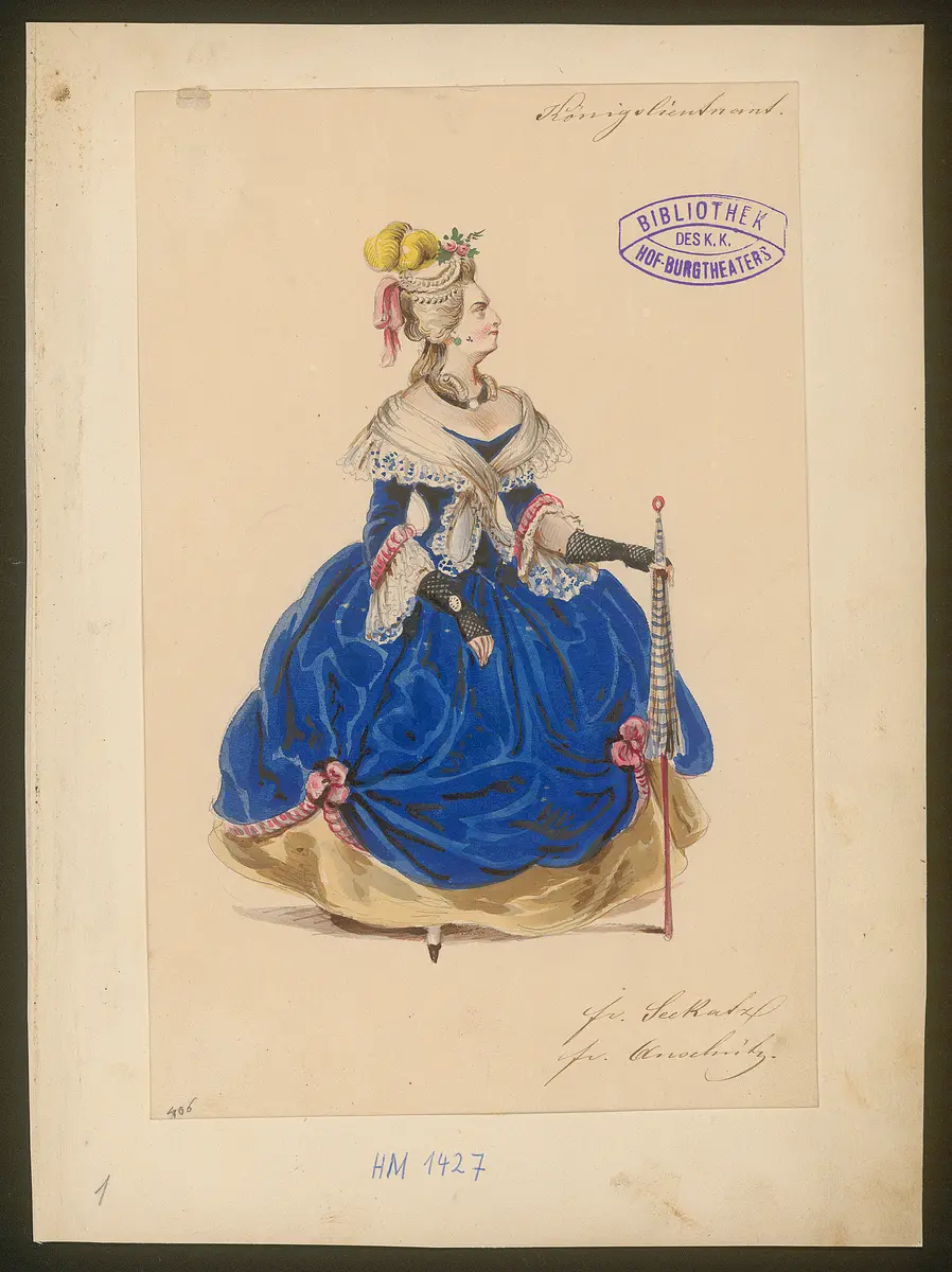 Der Königsleutnant, Titel der Serie: Figurinen des k.k. Hof-Burgtheaters