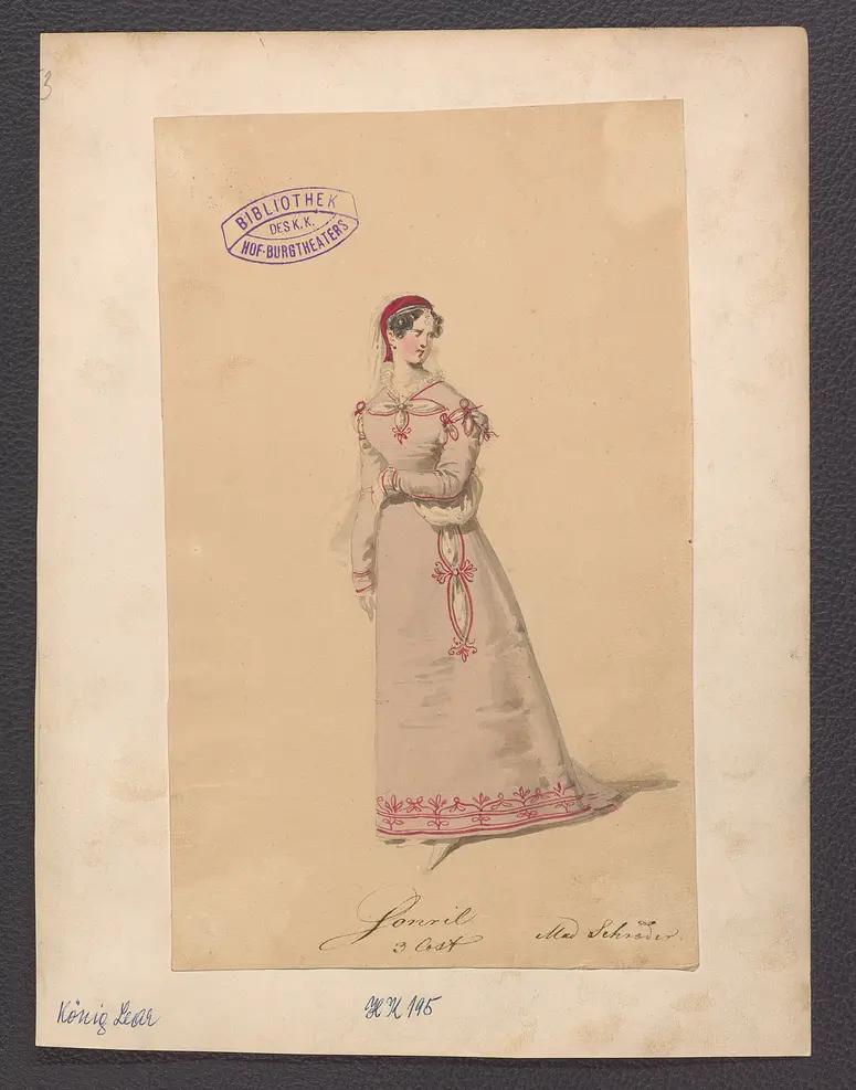 König Lear, Originaltitel: King Lear, Titel der Serie: Figurinen des k.k. Hof-Burgtheaters