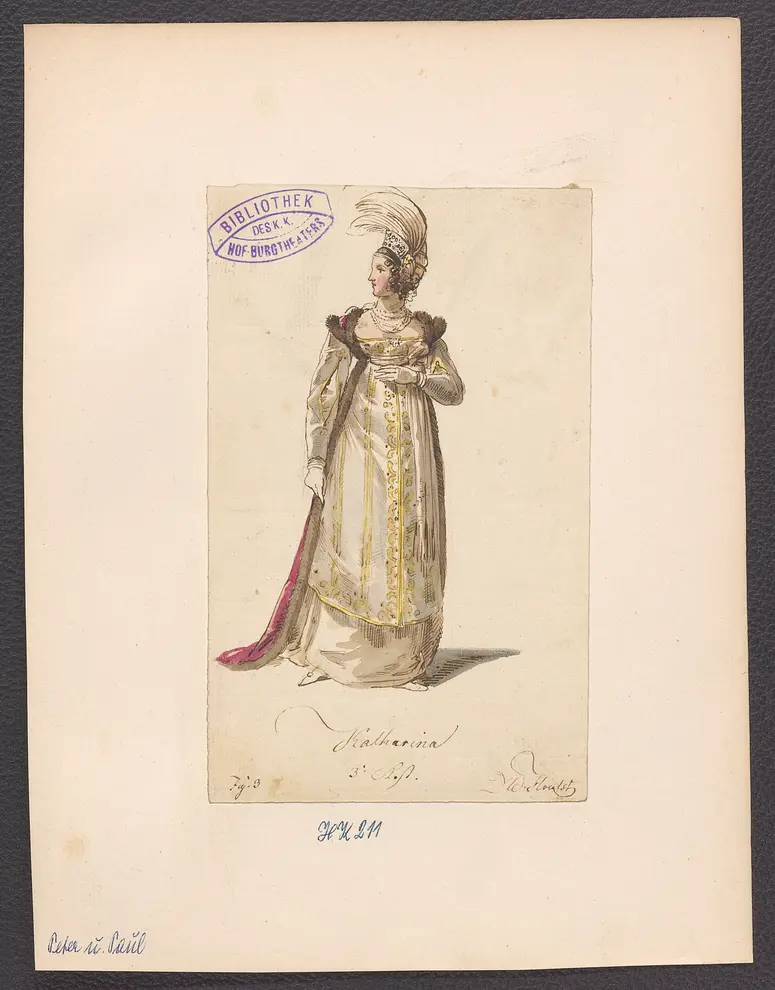 Peter und Paul, Originaltitel: Pierre et Paul, ou Une journée de Pierre le Grand,, Titel der Serie: Figurinen des k.k. Hof-Burgtheaters