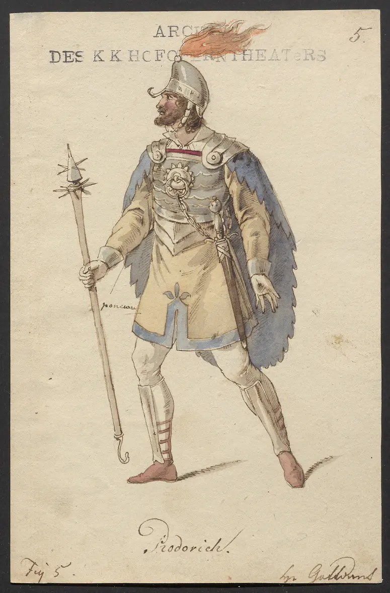 Helene, Titel der Serie: Figurinen des k.k. Hofoperntheaters