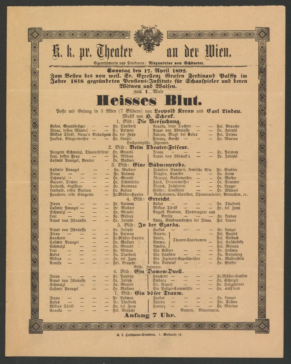 Heisses Blut, Alternativtitel: Heißes Blut