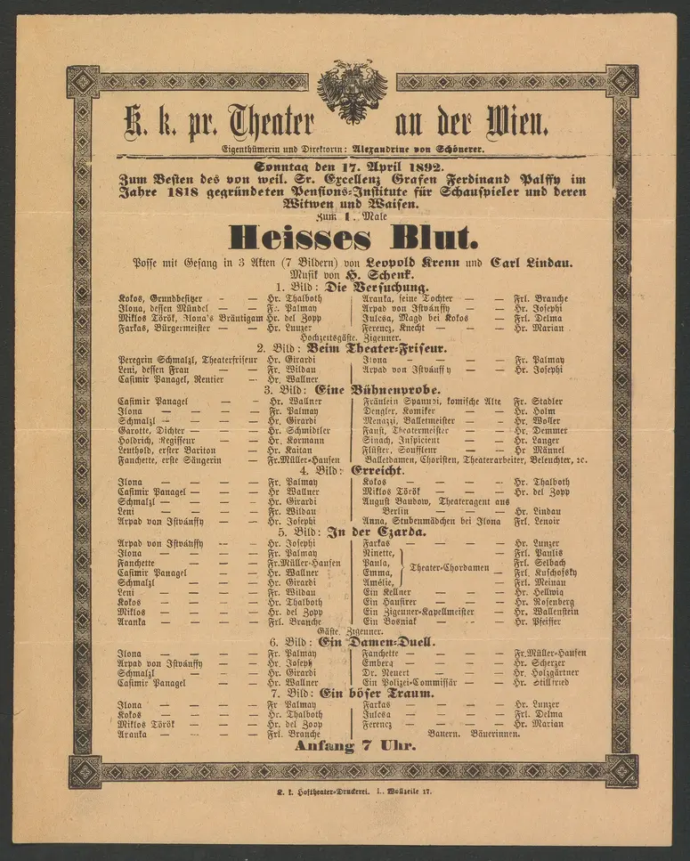 Heisses Blut, Alternativtitel: Heißes Blut
