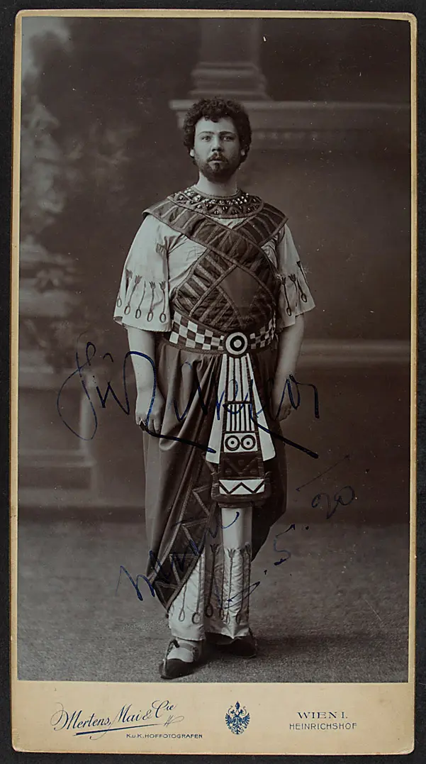 Leo Slezak, Verweis auf Stücktitel: Aida (?)