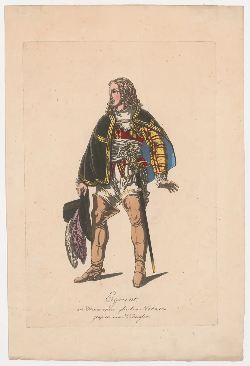 Friedrich Wilhelm Ziegler, Verweis auf Stücktitel: Egmont