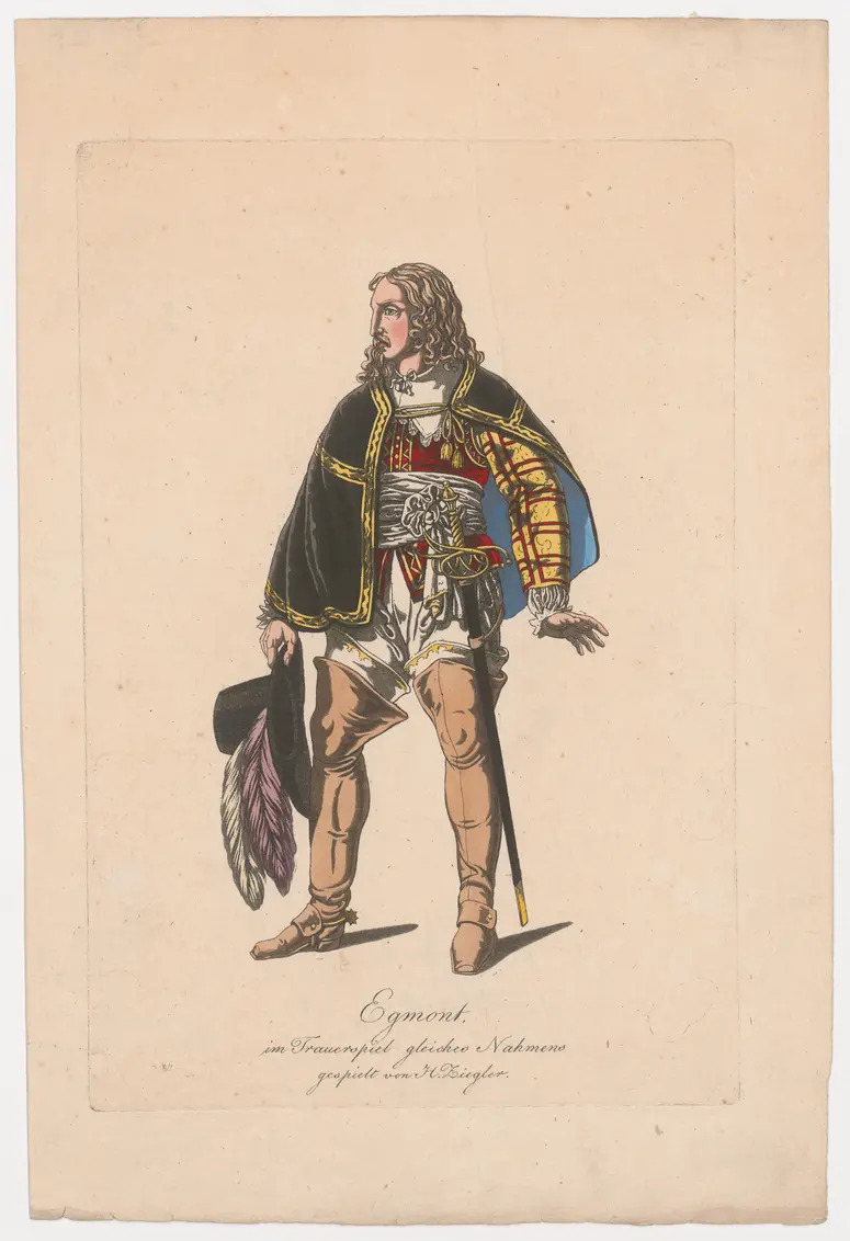 Friedrich Wilhelm Ziegler, Verweis auf Stücktitel: Egmont