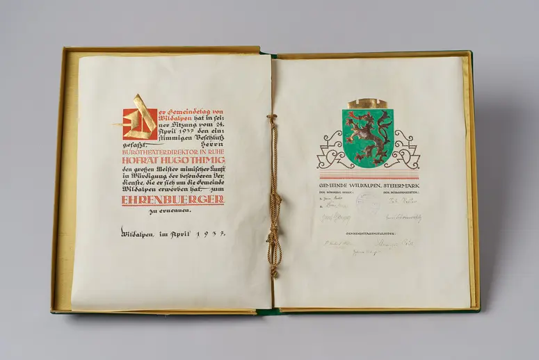 Verleihung der Ehrenbürgerschaft von Wildalpen