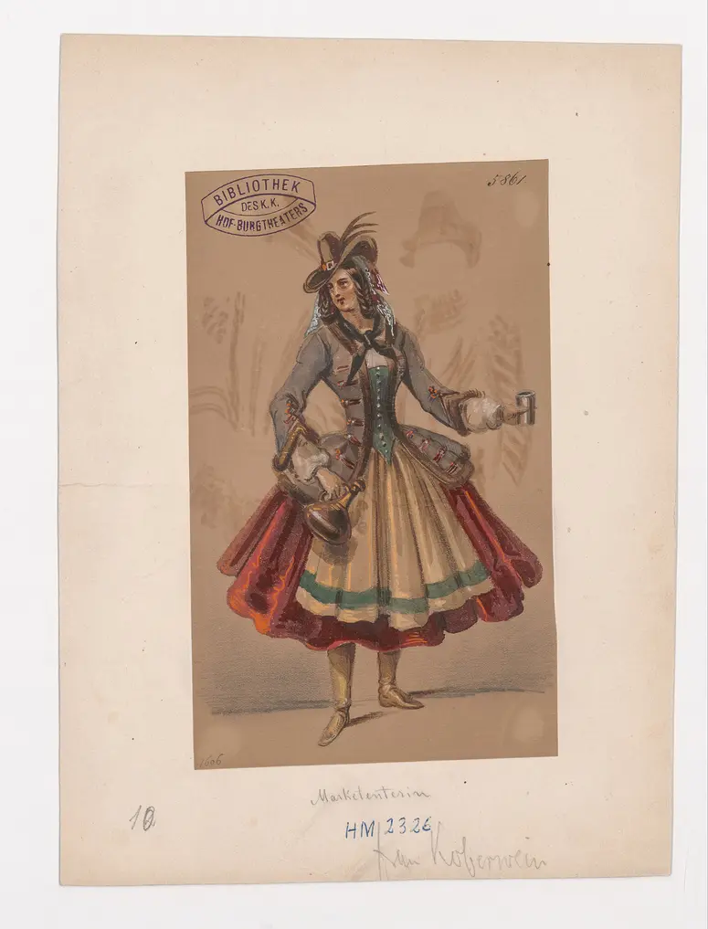 Wallensteins Lager, Titel der Serie: Figurinen des k.k. Hof-Burgtheaters