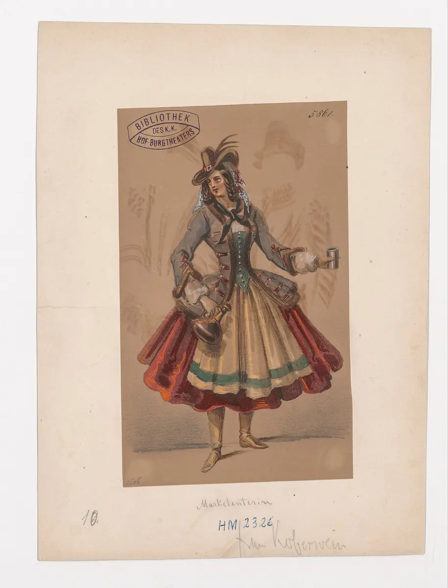 Wallensteins Lager, Titel der Serie: Figurinen des k.k. Hof-Burgtheaters