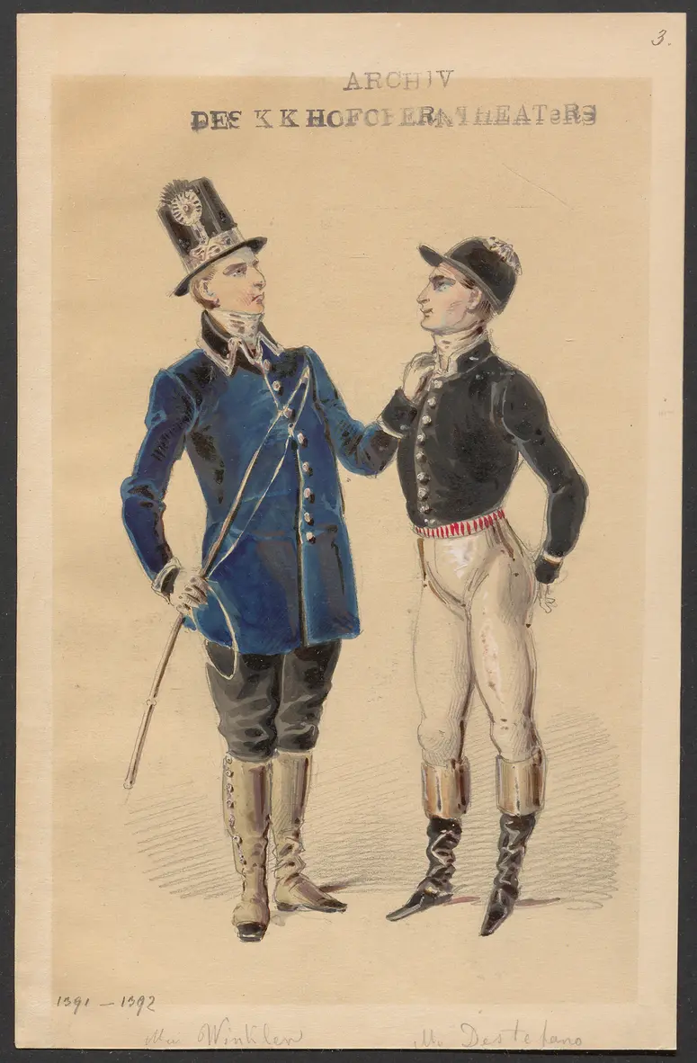 Der Toreador, Titel der Serie: Figurinen des k.k. Hofoperntheaters