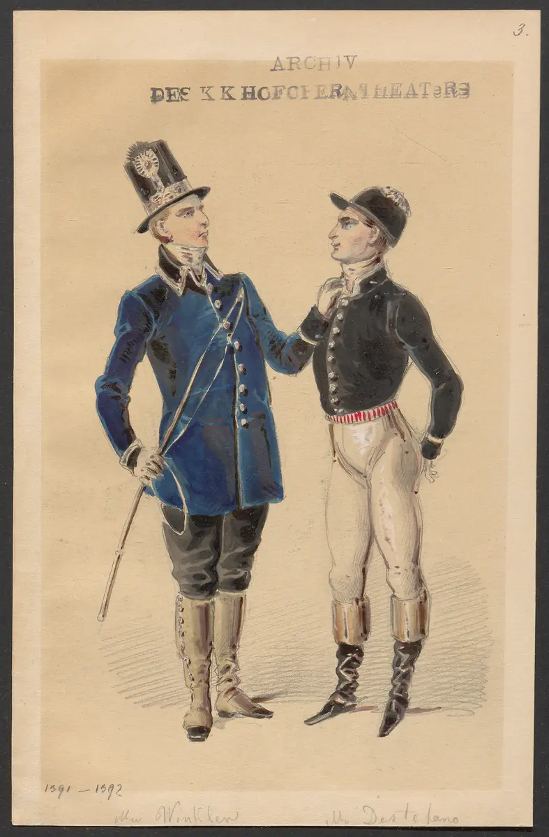 Der Toreador, Titel der Serie: Figurinen des k.k. Hofoperntheaters