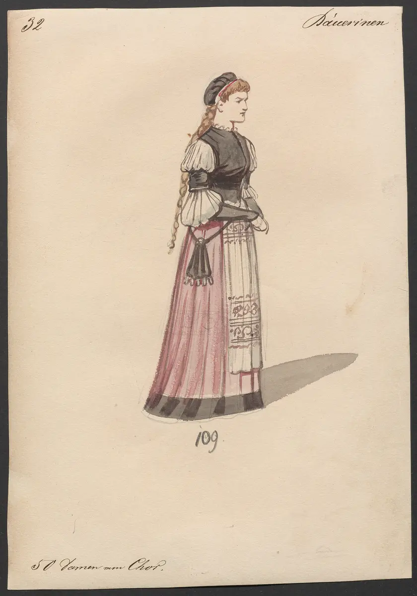 Der Freischütz, Titel der Serie: Figurinen des k.k. Hofoperntheaters