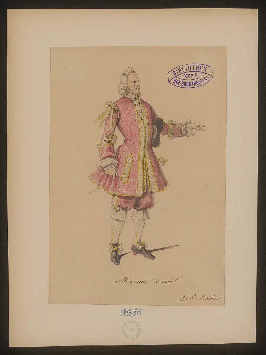 Pigault Lebrun, Titel der Serie: Figurinen des k.k. Hof-Burgtheaters