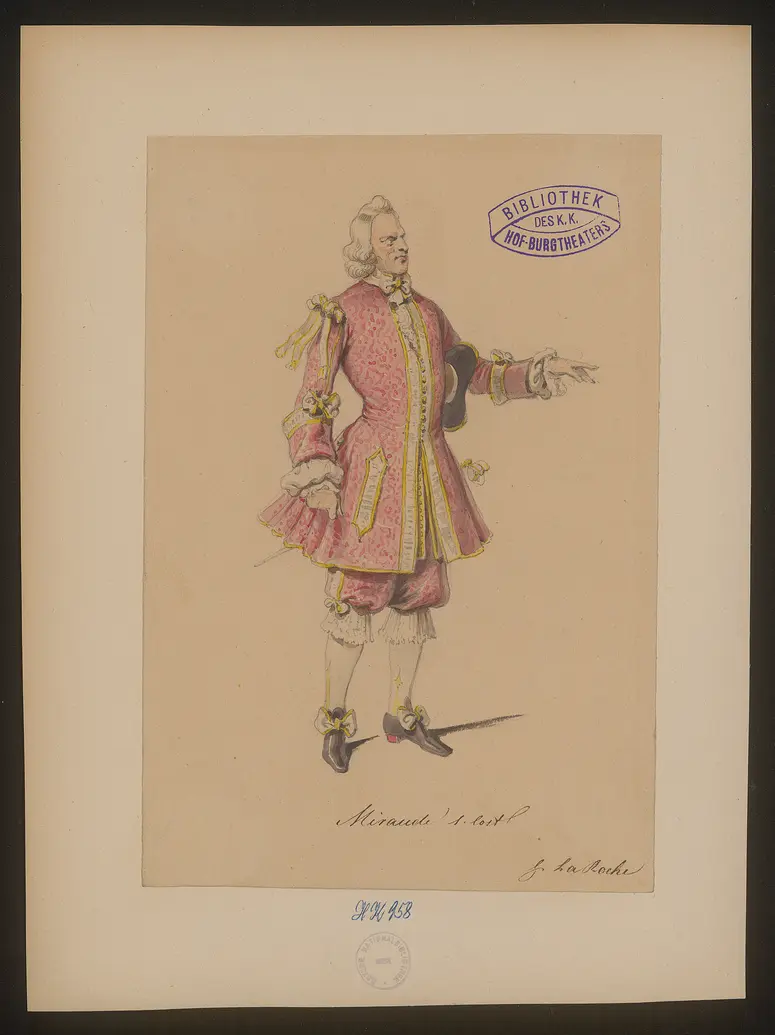 Pigault Lebrun, Titel der Serie: Figurinen des k.k. Hof-Burgtheaters