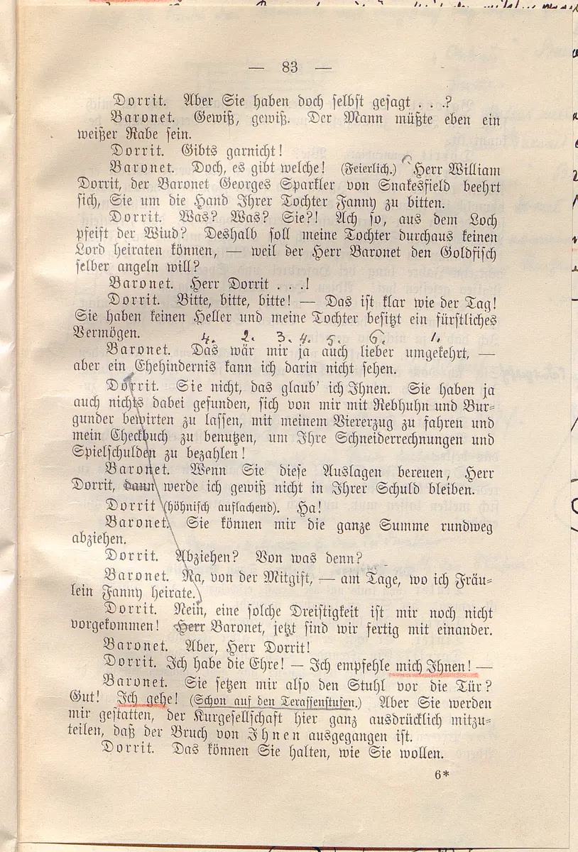 Klein Dorrit. Lustspiel in drei Akten