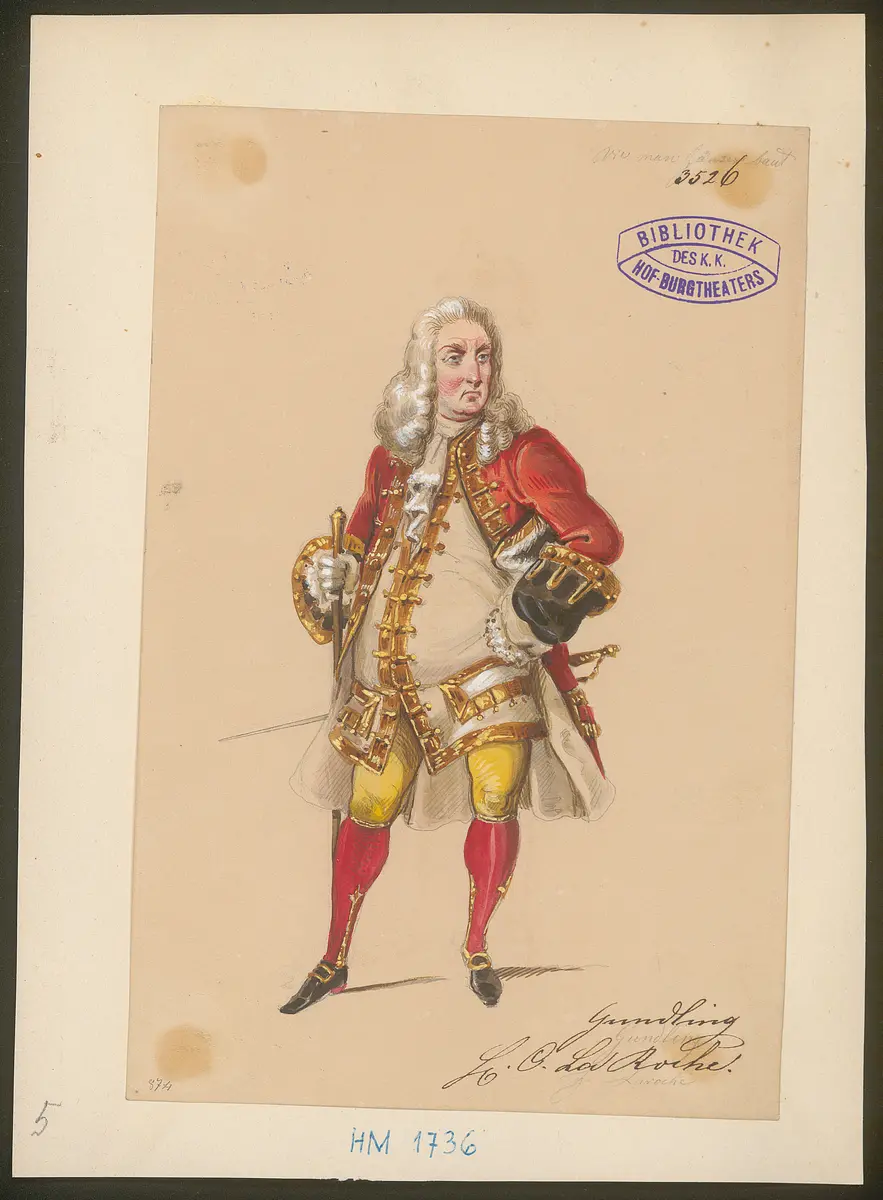 Wie man Häuser baut, Titel der Serie: Figurinen des k.k. Hof-Burgtheaters