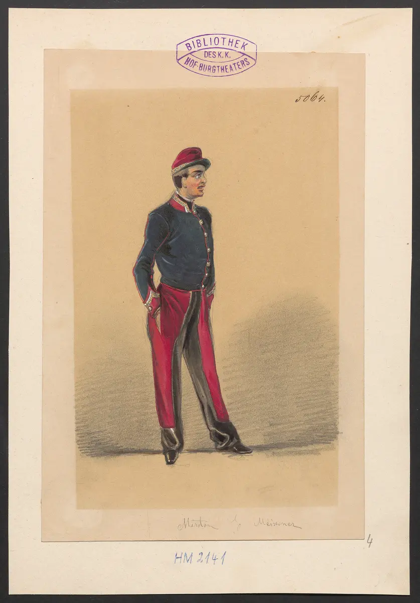 Der Freiwillige, Titel der Serie: Figurinen des k.k. Hof-Burgtheaters
