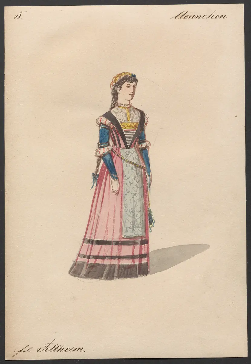 Der Freischütz, Titel der Serie: Figurinen des k.k. Hofoperntheaters