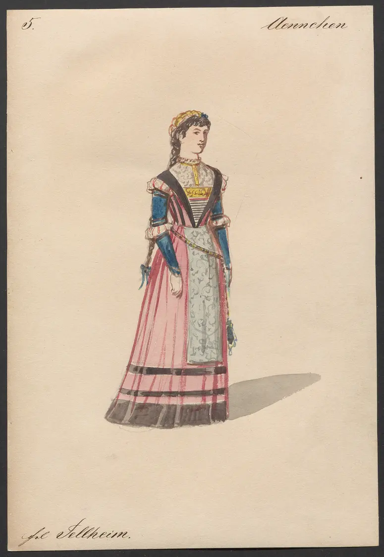 Der Freischütz, Titel der Serie: Figurinen des k.k. Hofoperntheaters