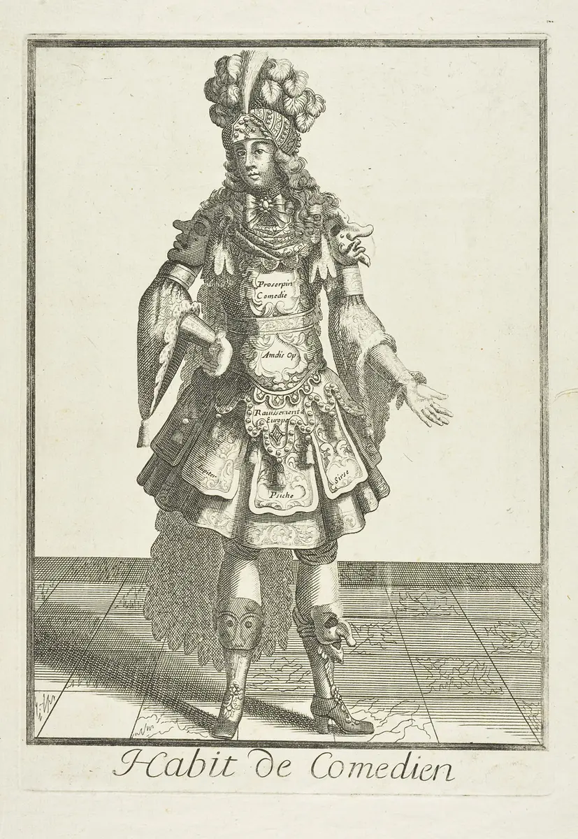 Habit de Comedien, Titel der Serie: Les costumes grotesques et les métiers