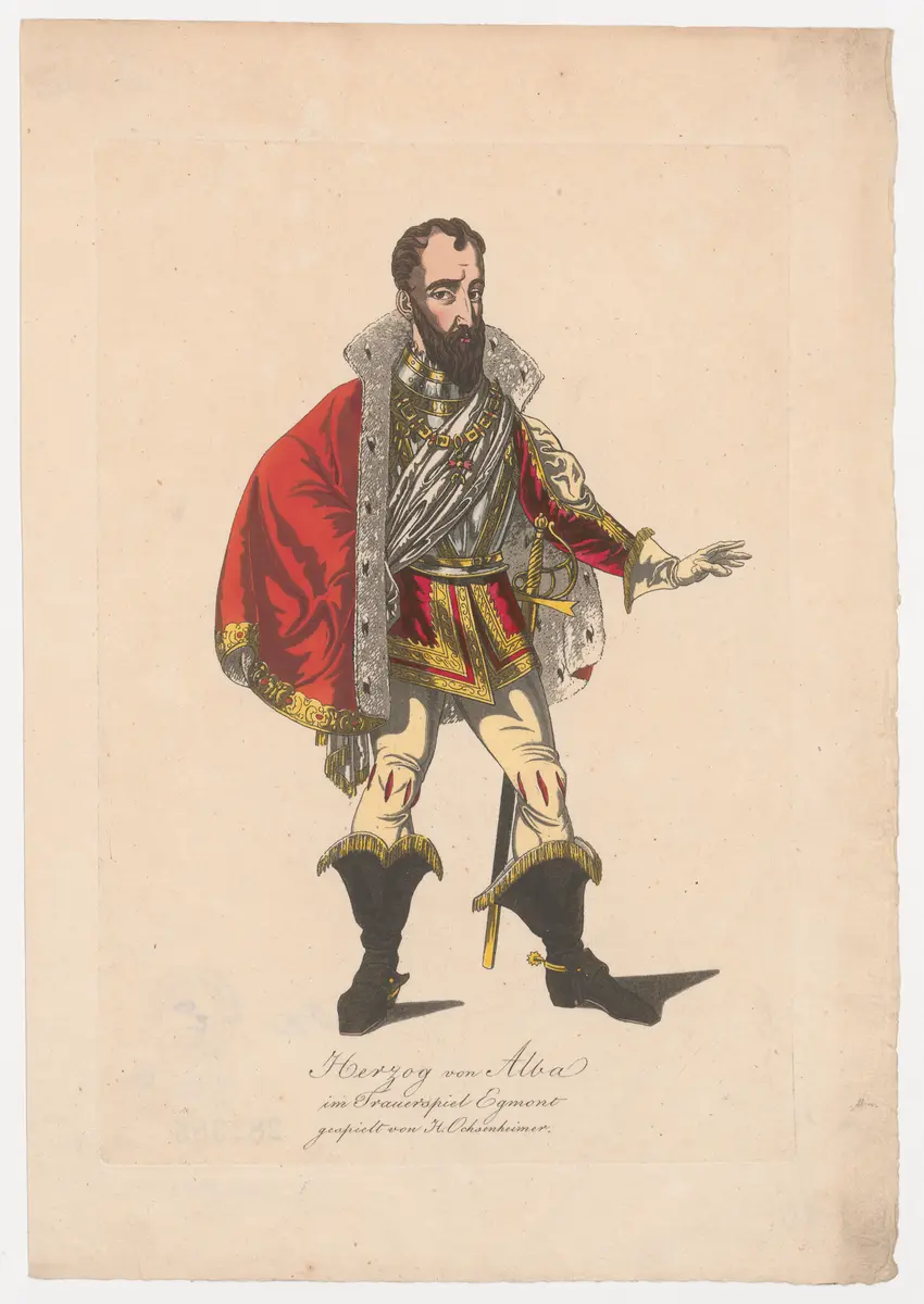 Ferdinand Ochsenheimer, Verweis auf Stücktitel: Egmont