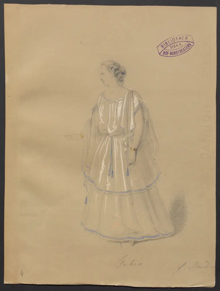Die Fabier, Titel der Serie: Figurinen des k.k. Hof-Burgtheaters