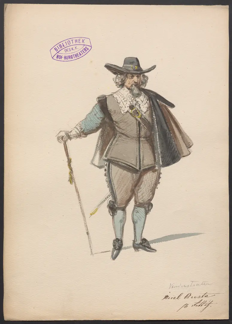 Uriel Acosta, Titel der Serie: Figurinen des k.k. Hof-Burgtheaters