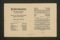Jedermann, Titel in Vorlageform: Jedermann. Das Spiel vom Sterben des reichen Mannes