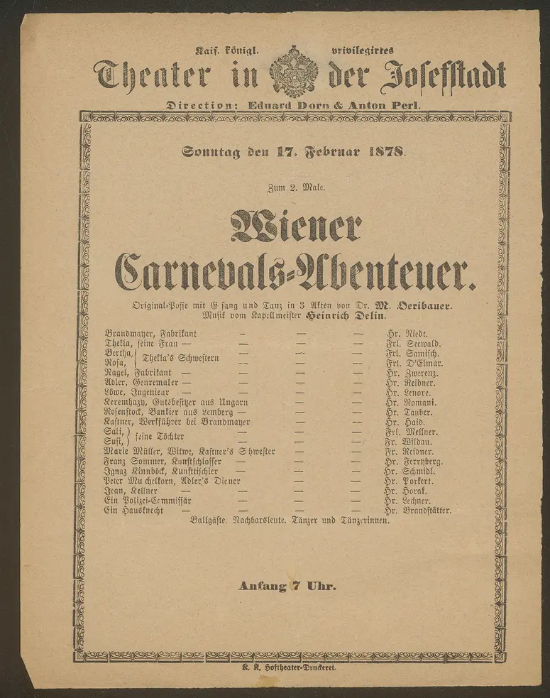 Wiener Carnevals-Abenteuer
