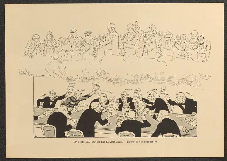 Sind die Deutschen ein Kulturvolk? (Sitzung in Versailles, 1919), Titel der Serie: Theo Zasche's Lachendes Wien