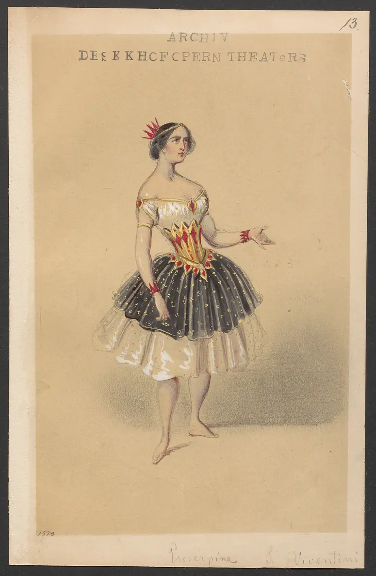 Méline, oder Die Nymphe des Tales, Suchtitel: Meline, oder Die Nymphe des Tales, Titel der Serie: Figurinen des k.k. Hofoperntheaters