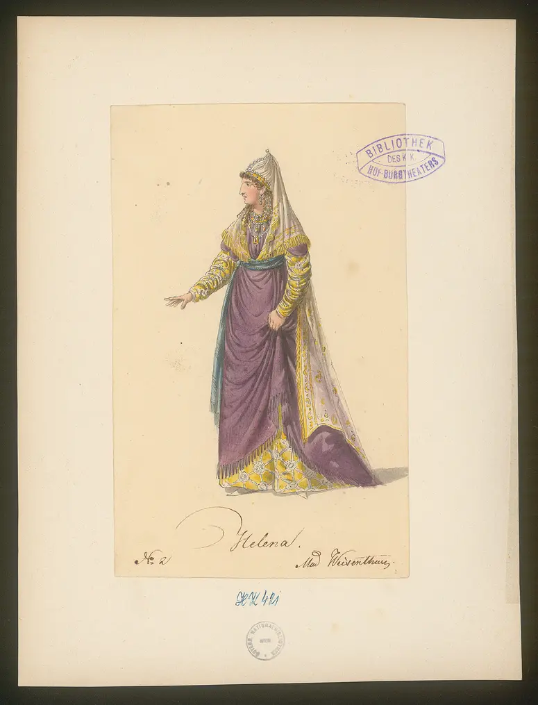 Constantin, Titel der Serie: Figurinen des k.k. Hof-Burgtheaters