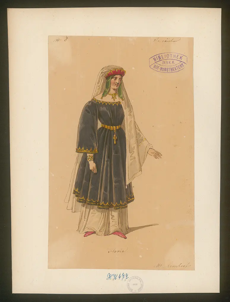 Die Seeräuber, Titel der Serie: Figurinen des k.k. Hof-Burgtheaters