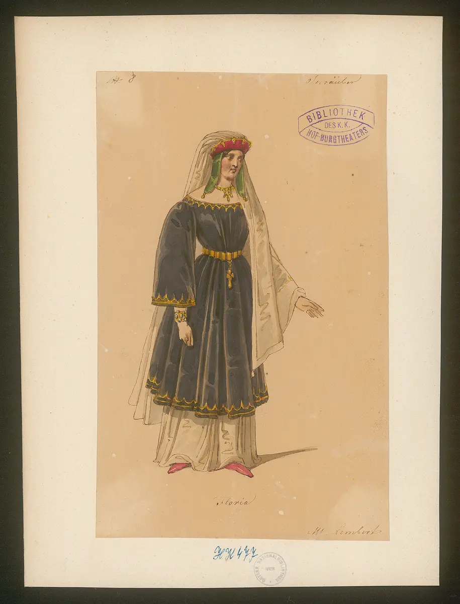 Die Seeräuber, Titel der Serie: Figurinen des k.k. Hof-Burgtheaters