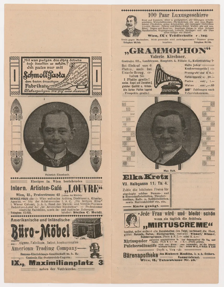Budapester Orpheum-Gesellschaft, Sonntagsruhe im Bureau, Optische Täuschung, Das Kind von Heute