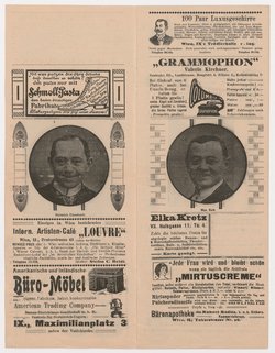 Budapester Orpheum-Gesellschaft, Sonntagsruhe im Bureau, Optische Täuschung, Das Kind von Heute
