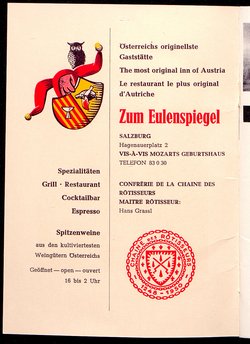 Salzburger Festspiele 1964, Titel in Vorlageform: Salzburgo Festival 1964, Verweis auf Stücktitel: Cosi fan tutte, Verweis auf Stücktitel: Figaros Hochzeit, Verweis auf Stücktitel: Lucio Silla, Verweis auf Stücktitel: Die Zauberflöte, Verweis auf Stücktitel: Ariadne auf Naxos, Verweis auf Stücktitel: Elektra, Verweis auf Stücktitel: Der Rosenkavalier, Verweis auf Stücktitel: Macbeth, Verweis auf Stücktitel: Jedermann, Verweis auf Stücktitel: Faust, Verweis auf Stücktitel: Die lustigen Weiber von Windsor