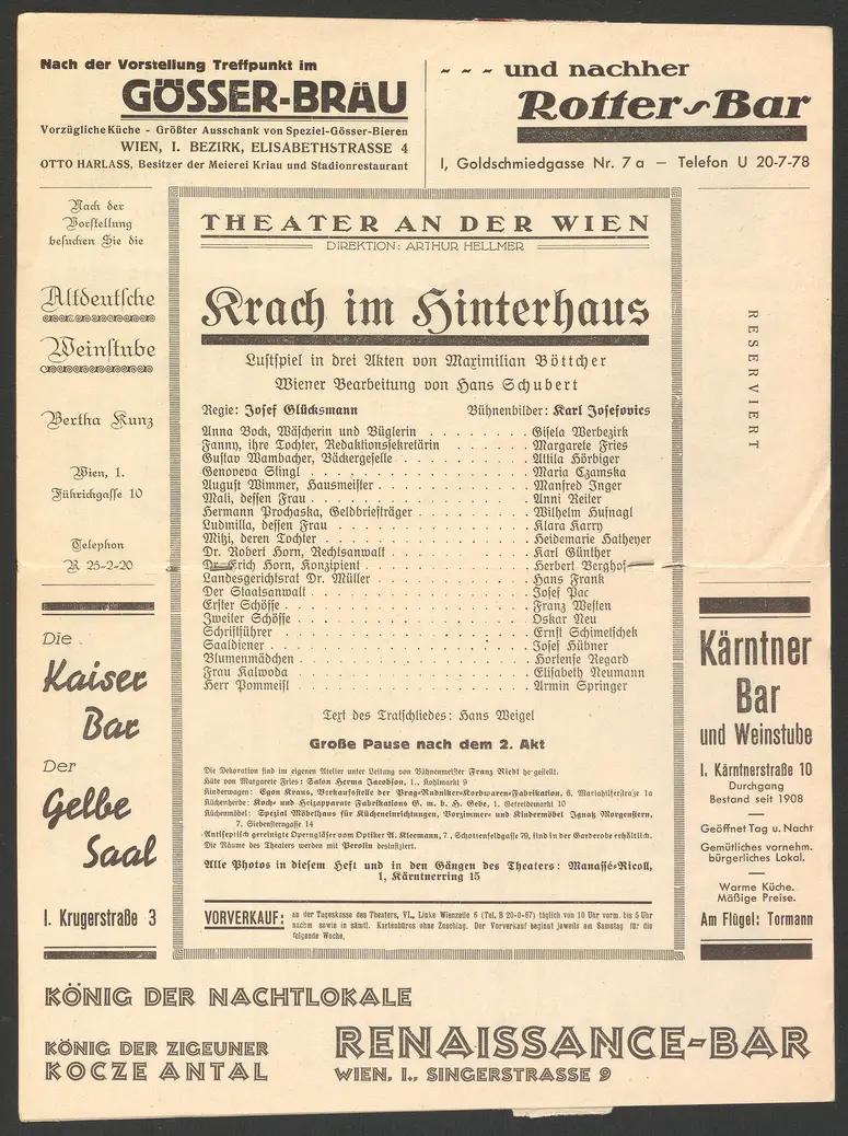 Krach im Hinterhaus